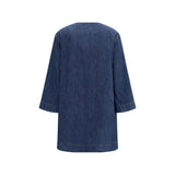 Valentino Blue Cotton Casual Dress