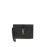 Saint Laurent Black Calf Leather Bos Taurus Accessories