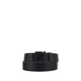 Fendi Black Calf Leather Bos Taurus Regular Belt