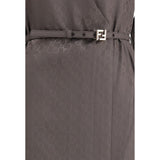 Fendi Brown Silk Casual Dress