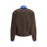 Miu Miu Brown Fleece Wool Bomber