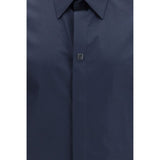 Fendi Blue Cotton Shirt