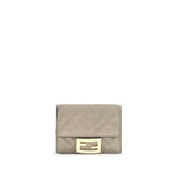 Fendi Gray Lamb Ovis Aries Aries Wallet