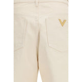 Valentino Beige Cotton Jeans Denim