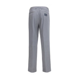 Fendi Gray Cotton Casual Pants
