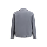 Fendi Gray Cotton Shell Jacket