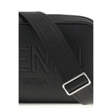 Fendi Black Cotton Shoulder Bag