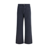 Miu Miu Blue Cotton Flared Jeans