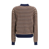 Miu Miu Brown Fleece Wool Polo Shirt