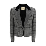 Valentino Gray Fleece Wool Coat