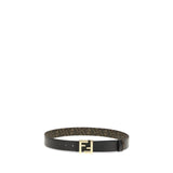 Fendi Black Calf Leather Bos Taurus Regular Belt
