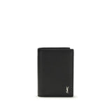 Saint Laurent Black Calf Leather Bos Taurus Wallet