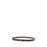 Saint Laurent Brown Calf Leather Bos Taurus Regular Belt