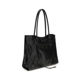 Balenciaga Black Lamb Ovis Aries Aries Shoulder Bag