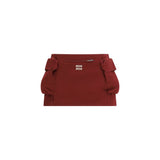 Miu Miu Bordeaux Cotton Mini Skirt