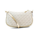 Michael Kors Gold Canvas Shoulder Bag