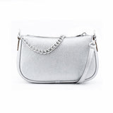 Michael Kors Gray Leather Shoulder Bag