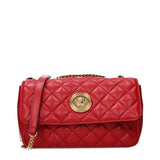 Versace Red Leather Shoulder Bag