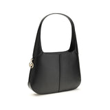 Michael Kors Black Calf Leather Bos Taurus Shoulder Bag