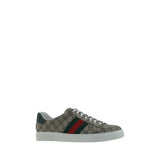Gucci Beige Fabric Low Top Sneakers