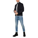 Guess Black Elastane Coat