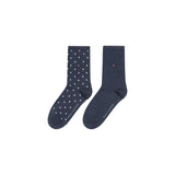 Tommy Hilfiger Blue Cotton Socks
