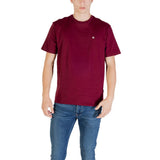 Calvin Klein Jeans Bordeaux Cotton T-Shirt