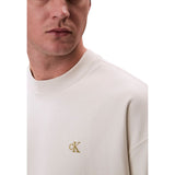 Calvin Klein Jeans White Cotton Sweatshirt