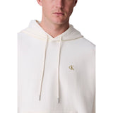 Calvin Klein Jeans White Cotton Hoodie