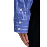 Calvin Klein Jeans Blue Cotton Blouse