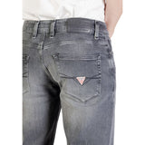 Guess Gray Cotton Relaxed Fit Jeans