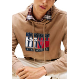 Tommy Hilfiger Jeans Beige Recycled Cotton Hoodie