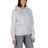 Calvin Klein Jeans White Cotton Hoodie