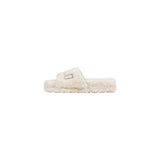 Ralph Lauren Cream Textile Slippers