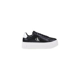 Calvin Klein Jeans Black And White Leather Platform Sneakers