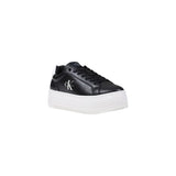 Calvin Klein Jeans Black And White Leather Platform Sneakers