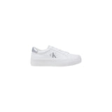 Calvin Klein Jeans Silver Leather Low Top Sneakers