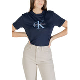 Calvin Klein Jeans Blue Cotton T-Shirt