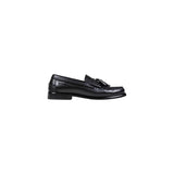 Tommy Hilfiger Black Leather Slip-On Loafers