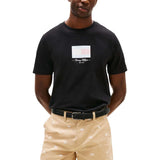 Tommy Hilfiger Black Recycled Cotton T-Shirt
