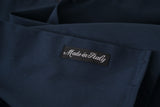 Roberto Cavalli Navy Blue Cotton Dress Formal Shirt
