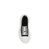 Alexander McQueen Black Cotton Chunky Sneakers