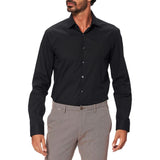 Calvin Klein Black Cotton Dress Shirt