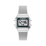 Guess Gray Stainless Steel Digital Watch