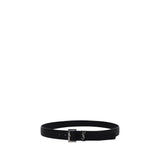 Saint Laurent Black Calf Leather Bos Taurus Regular Belt