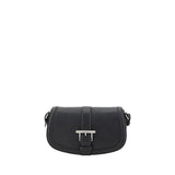 Alexander McQueen Black Calf Leather Bos Taurus Shoulder Bag