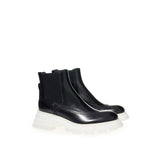 Alexander McQueen Black Leather Chelsea Boots