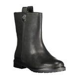 Ralph Lauren Black Leather Women Ankle Boot