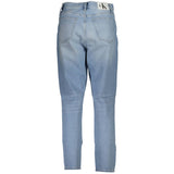 Calvin Klein Azzurro Cotton Woman Jeans