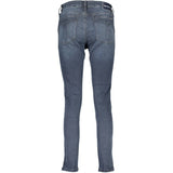 Calvin Klein Blu Cotton Women Skinny Jean